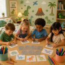 DINO SKETCH LAB – Dinosaur Drawing Template