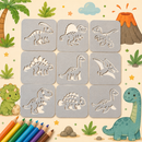 DINO SKETCH LAB – Dinosaur Drawing Template