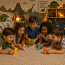 Dino Color Crew – 5-Piece Articulated Dino Set