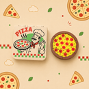 MINI PIXEL PIZZA SET – 6-Slice Articulated Pizza + Storage Box